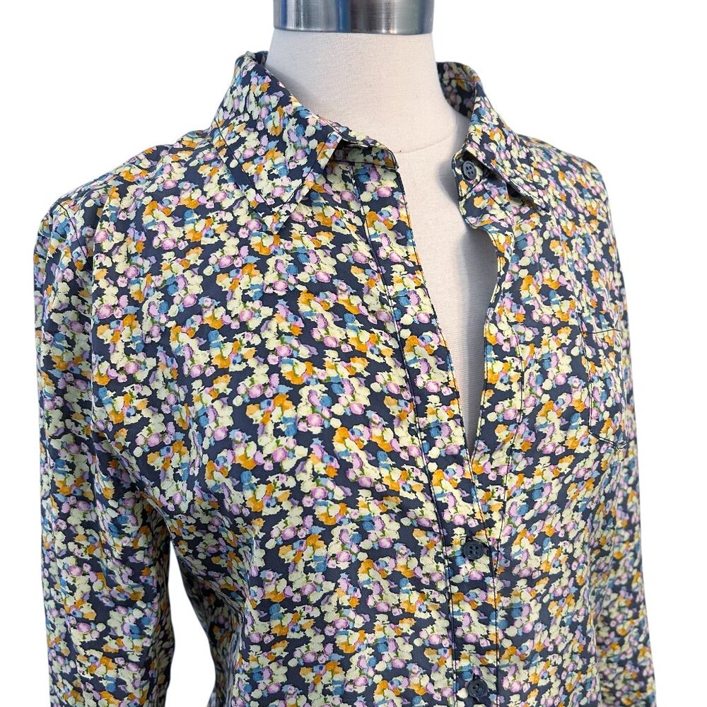 ELIZABETH & JAMES Floral Silk top Large - Picture 2 of 16